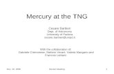 Mercury at the TNG