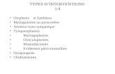 TYPES D’INTERVENTIONS  1/4