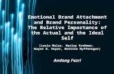 Emotional Brand Attachment and Brand Personality: