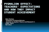 Pygmalion Effect:  teachers’ Expectations And how they impact Student Achievement