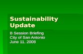 Sustainability Update
