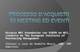 PROCESSO  D’ACQUISTO DI  MEETING ED EVENTI