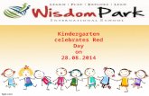 Kindergarten celebrates Red Day on 28.08.2014