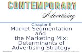 Chapter 6 Market Segmentation and  the Marketing Mix: Determinants of Advertising Strategy