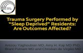 Trauma Surgery Performed by “Sleep Deprived” Residents: Are Outcomes Affected?