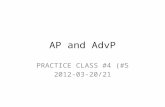 AP and  AdvP