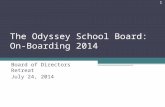 The Odyssey School Board: On-Boarding 2014