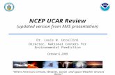 NCEP UCAR Review (updated version from AMS presentation)