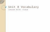 Unit 8 Vocabulary