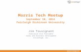 Morris Tech  Meetup September 10, 2014 Fairleigh Dickinson University