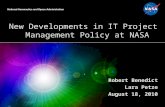New Developments in IT Project Management Policy at NASA