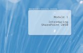 Module 1 Introducing SharePoint 2010