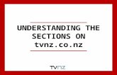 UNDERSTANDING THE SECTIONS ON tvnz