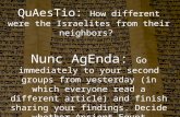 QuAesTio : How different were the Israelites from their neighbors?