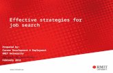 Effective strategies for job search