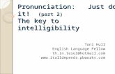 Pronunciation:   Just do  it!   (part 2) The key to intelligibility