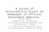 A Survey of Accessibility Errors on Homepages of Official Government Websites