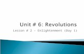 Unit # 6: Revolutions