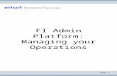 FI Admin Platform: Managing your Operations