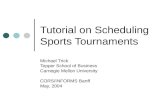 Tutorial on Scheduling Sports Tournaments