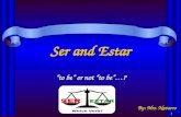 Ser  and  Estar