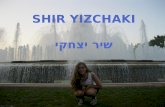 Shir yizchaki שיר יצחקי