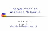 Introduction to  Wireless Networks