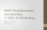 SHPP Bioinformatics introduction. 1 st  CHr-16 Workshop .
