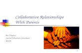 Collaborative Relationships With Parents
