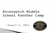 Riverwatch Middle School Panther Camp