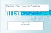 Multiple-Path Syntactic Analyzer