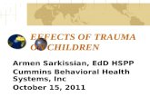 EFFECTS OF TRAUMA ON CHILDREN
