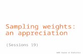 Sampling weights: an appreciation