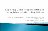 Exploring Crisis Response Policies through Macro-Micro Simulations