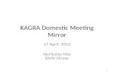 KAGRA Domestic Meeting Mirror