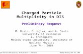 Charged Particle Multiplicity in DIS