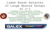 Lyman Break Galaxies in Large Quasar Groups at z~1