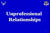 Unprofessional  Relationships