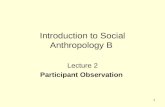 Introduction to Social Anthropology B