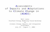 A ssessments  of  I mpacts and  A daptations to  C limate  C hange in   ( AIACC )