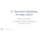 IT Services Meeting 24-Mar-2014