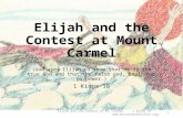 Elijah and the Contest at Mount Carmel