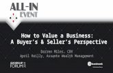 How to Value a Business:  A Buyer’s & Seller’s Perspective