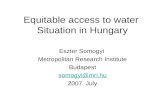 Equitable access to water  Situation in Hungary