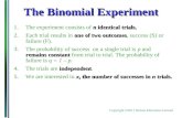 The Binomial Experiment