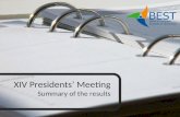 XIV Presidents’ Meeting Summary of the results