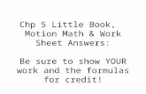 Motion Math pages 6 & 7 in your little book