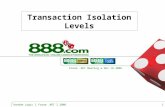 Transaction Isolation Levels
