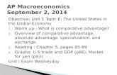 AP Macroeconomics September 2, 2014