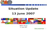Situation Update 13 June 2007